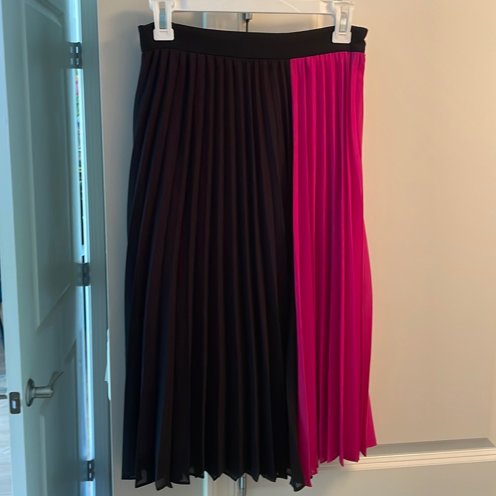 Color block midi skirt
